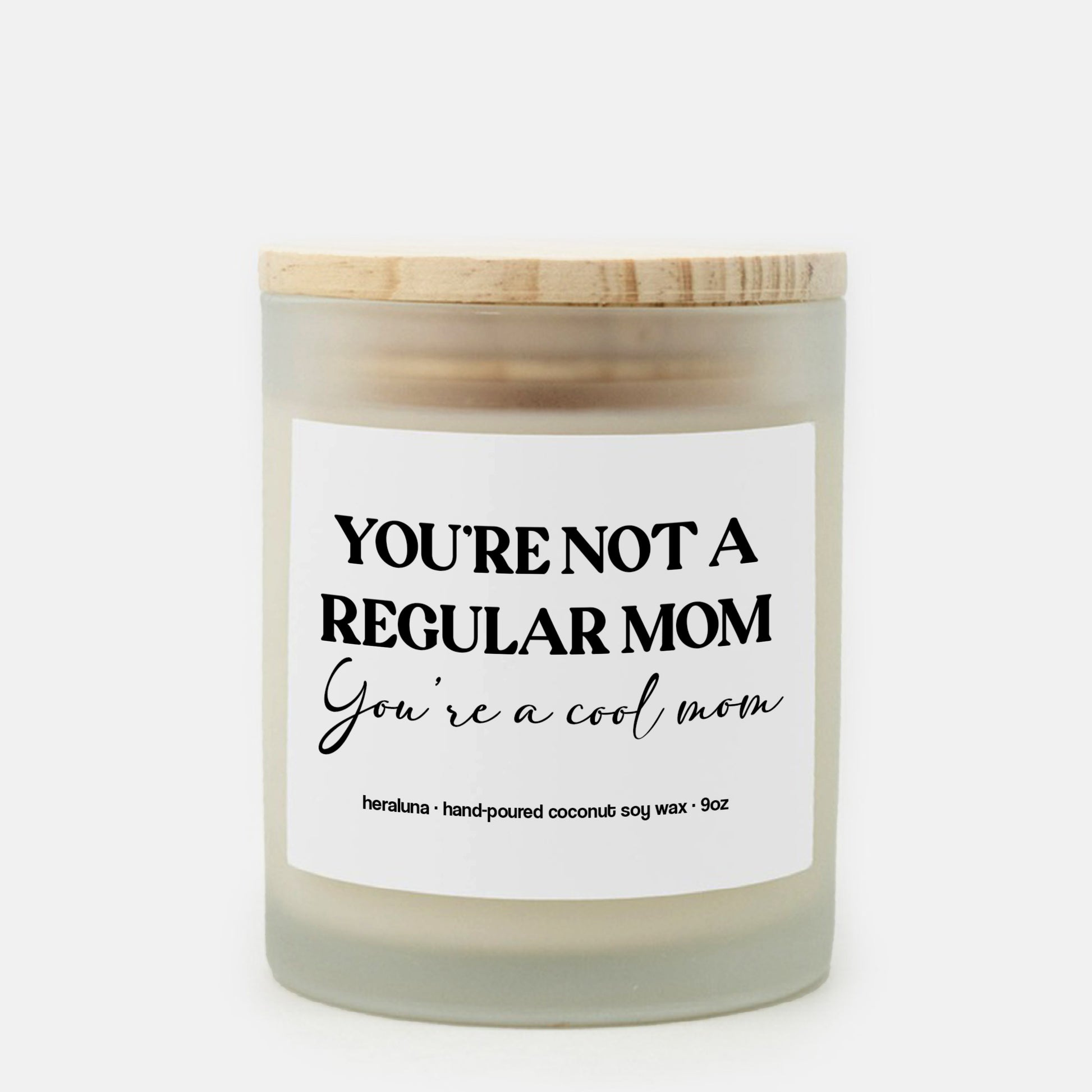 You're a Cool Mom Wood Wick 9oz Scented Candle, Mothers Day